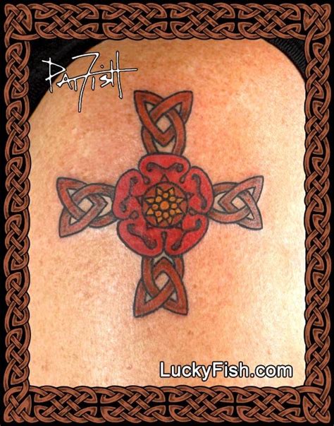 tudor rose tattoo design|celtic rose tattoo.